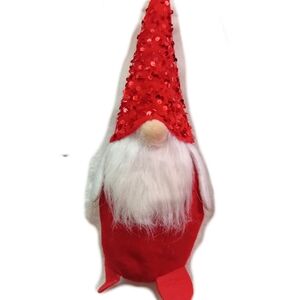Festive Red Holiday Gnome Decor